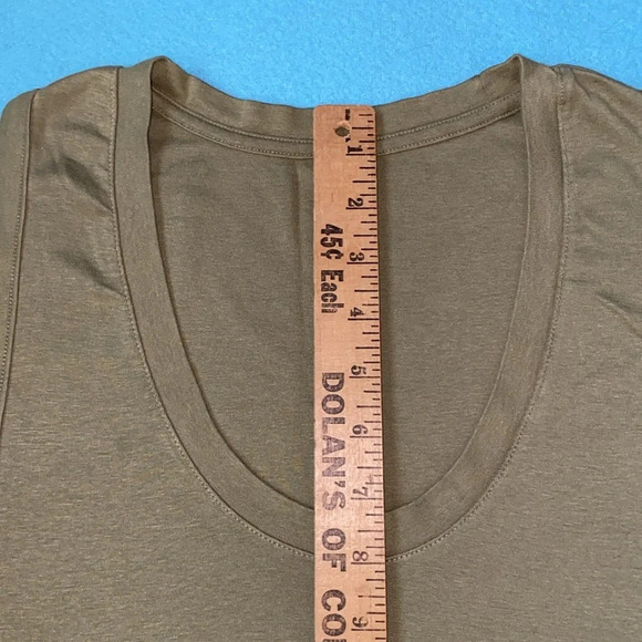 A NEW DAY scoop neck olive green tank top soft and stretchy NEW size XL - Picture 4 of 8